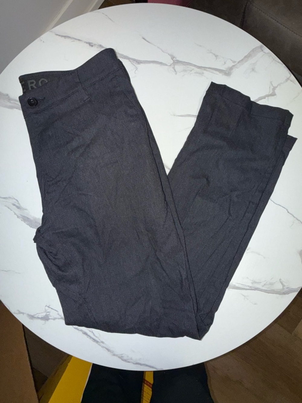 Point Zero Men's Dark Charcoal Dress Pants